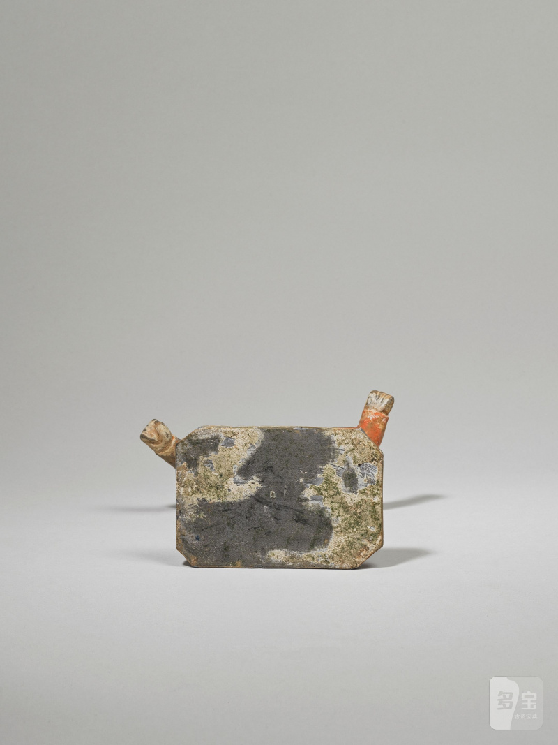 唐 陶加彩馬夫俑 | STATUETTE DE PALEFRENIER EN TERRE CUITE POLYCHROME - 图9